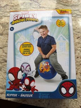 NWT Marvel Spidey Amazing Friends Blue Hopper Ball